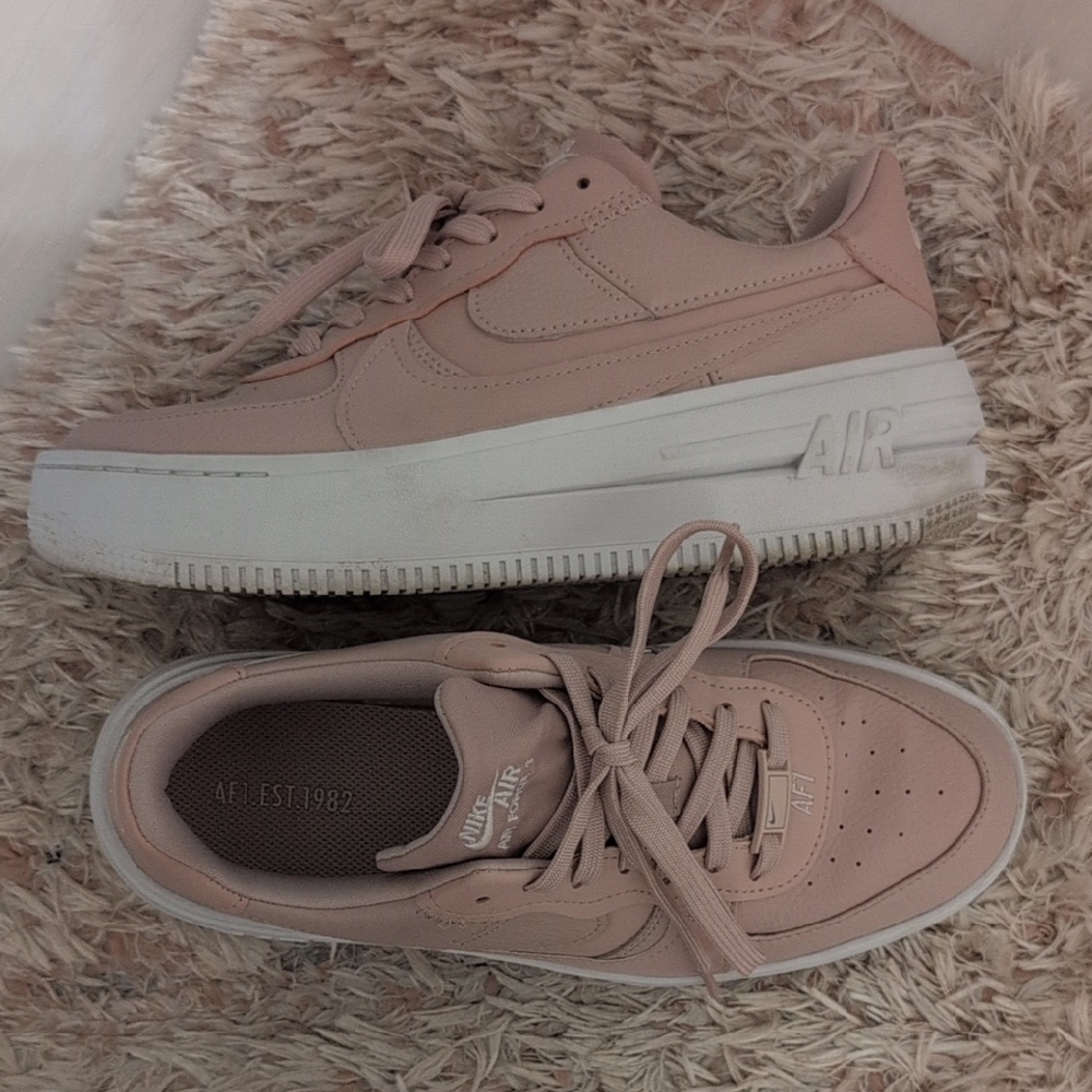 Nike Air Force 1 Pink Platform Sneakers